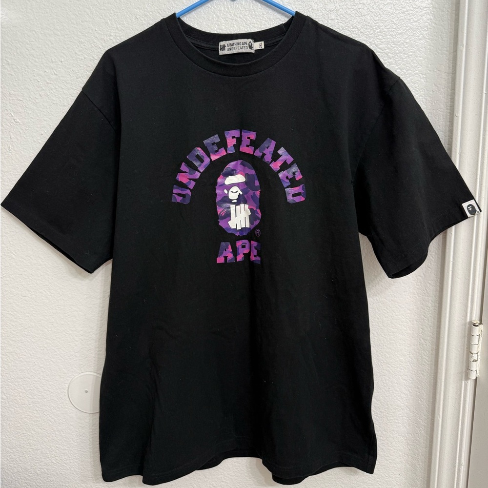 Bape x Undefeated Camo Ape Tee